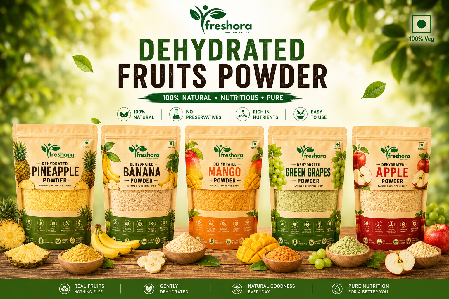 Dehydrated Fruits Powder