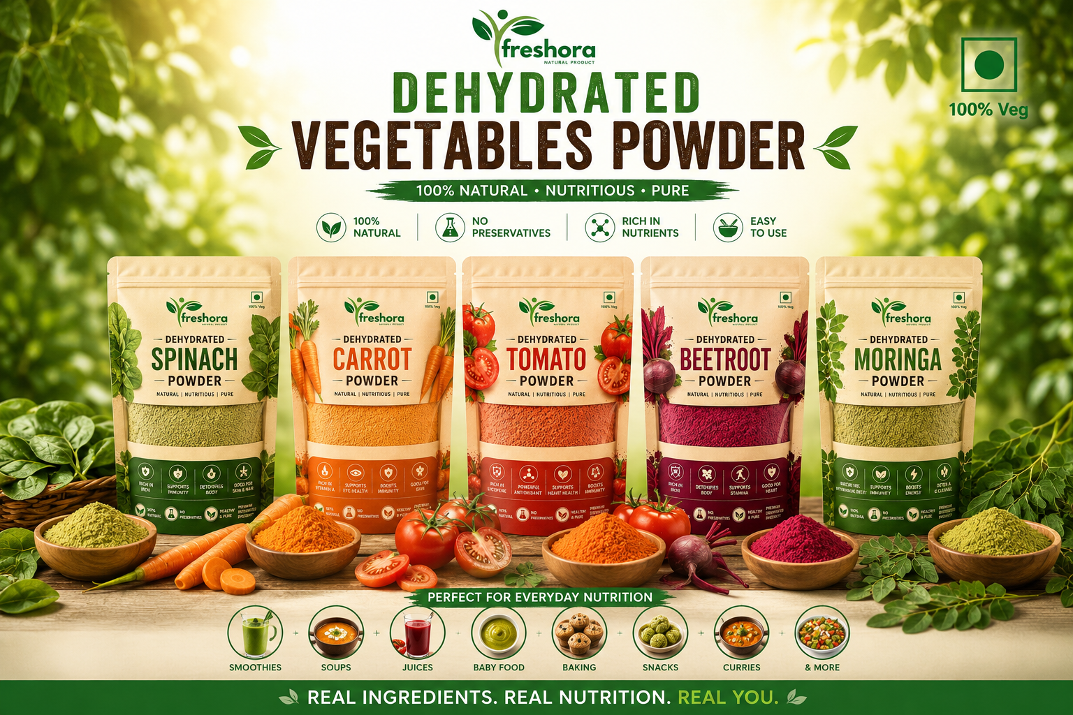 Dehydrated Vegetables Powder